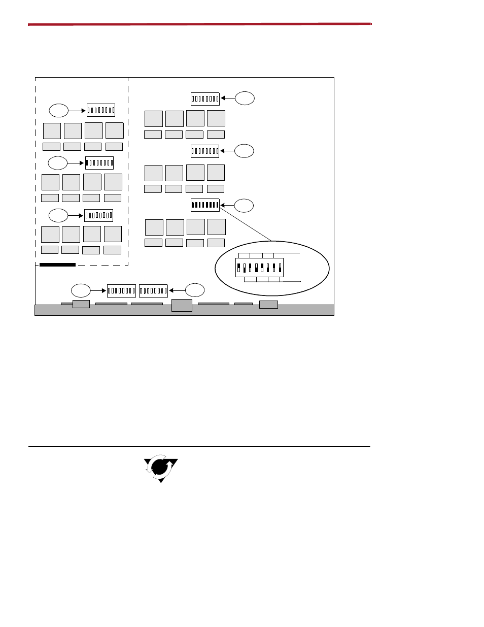 Fxs ports (per line) - transmit / receive, Dip switch - internal) | ADC ICX-250 User Manual | Page 31 / 75
