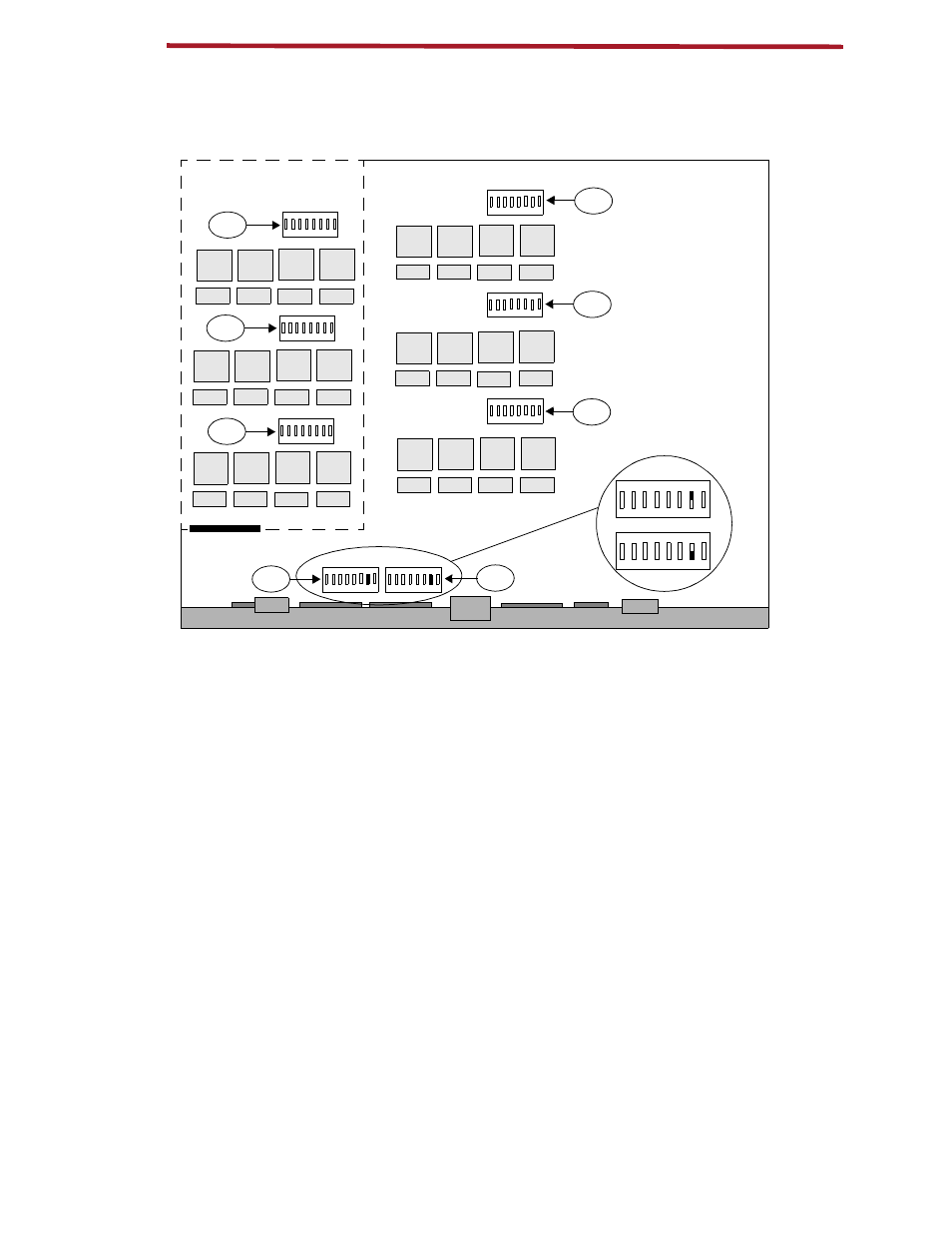 Fxs ports - fxs ringback tone, On off, Dip switches - internal) | ADC ICX-250 User Manual | Page 34 / 75