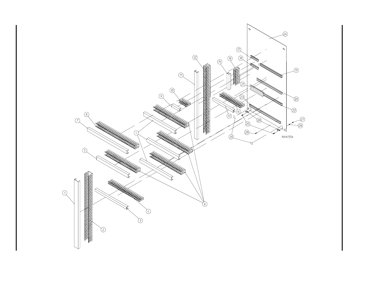 Electrical panel rail and wire way assembly , 101 | ADC AD-464 User Manual | Page 102 / 118