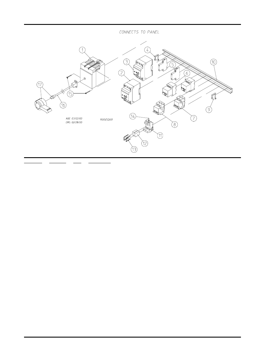 Main electrical panel rail #2 assembly | ADC AD-464 User Manual | Page 106 / 118