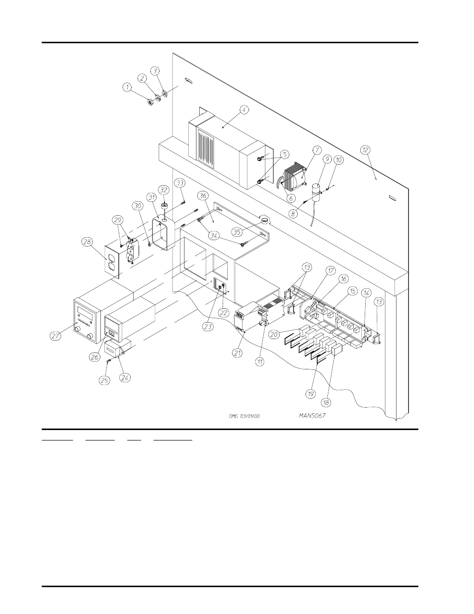 Main electrical panel upper component assembly, For steam models only , 1 | ADC AD-464 User Manual | Page 112 / 118