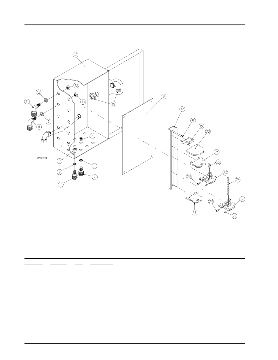 Solenoid junction box and rail assembly , 1, Solenoid junction box and rail assembly | ADC AD-464 User Manual | Page 114 / 118