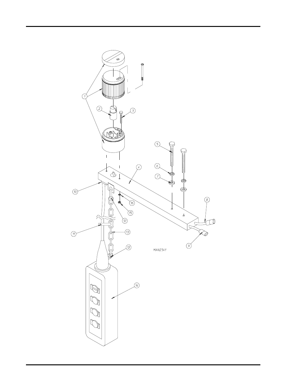 Pendant mounting assembly , 13 | ADC AD-464 User Manual | Page 14 / 118