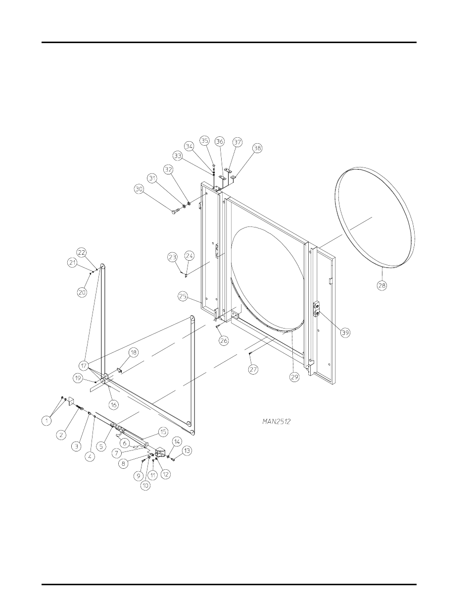 Front load door panel assembly , 17 | ADC AD-464 User Manual | Page 18 / 118