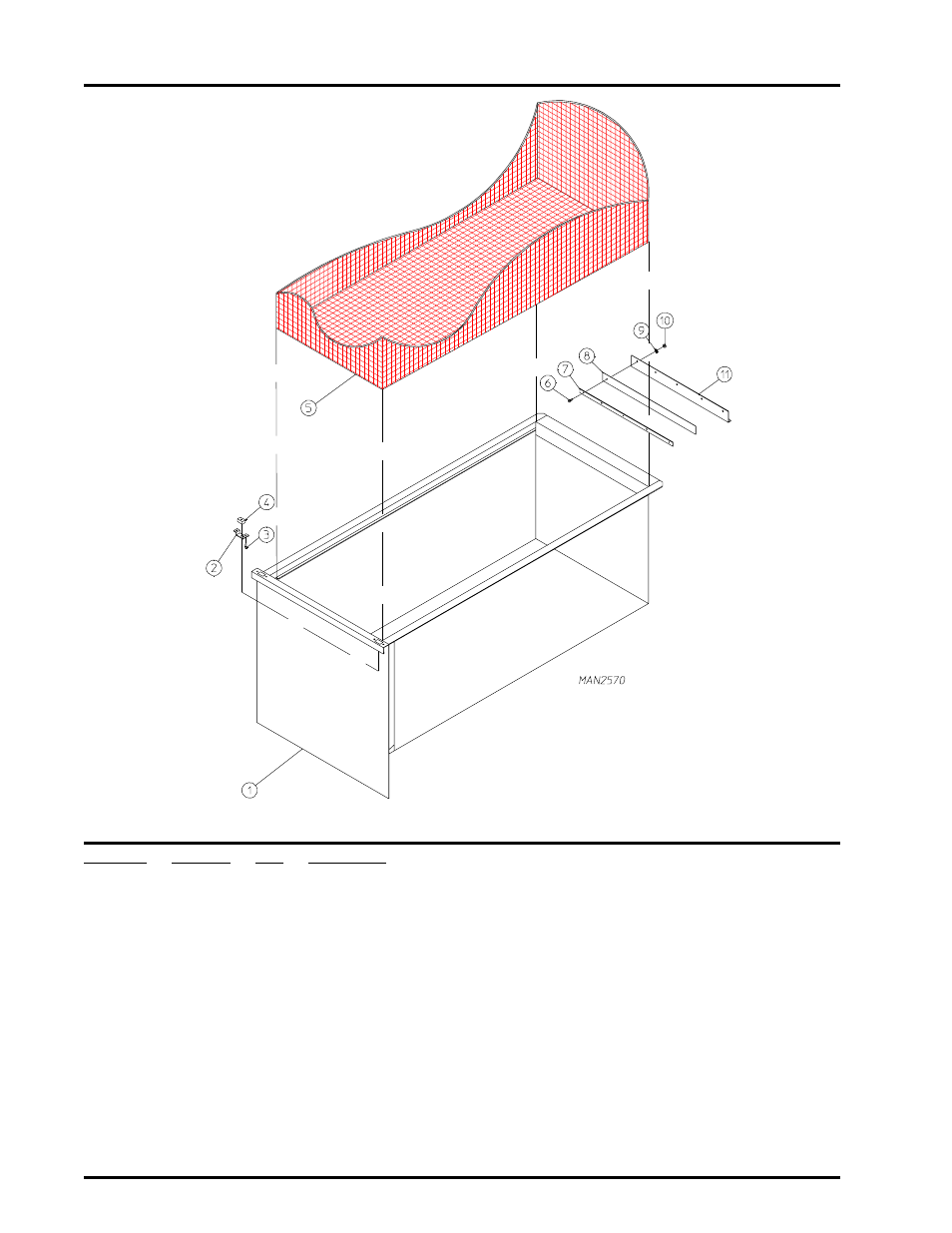 Left lint drawer/basket assembly | ADC AD-464 User Manual | Page 42 / 118