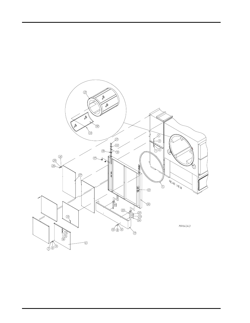 Solid back panel assembly | ADC AD-464 User Manual | Page 44 / 118