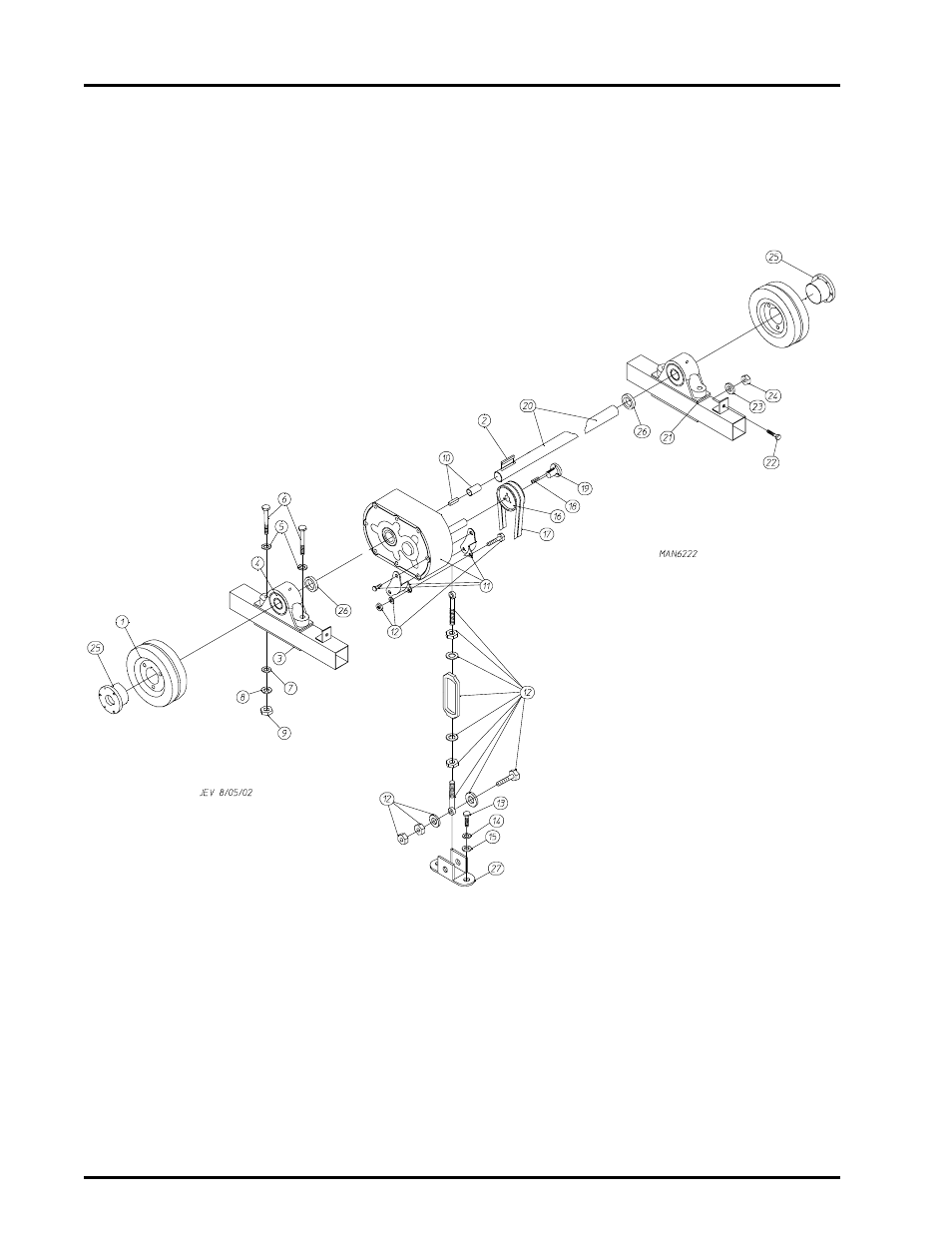 Basket (tumbler) drive shaft assembly | ADC AD-464 User Manual | Page 46 / 118