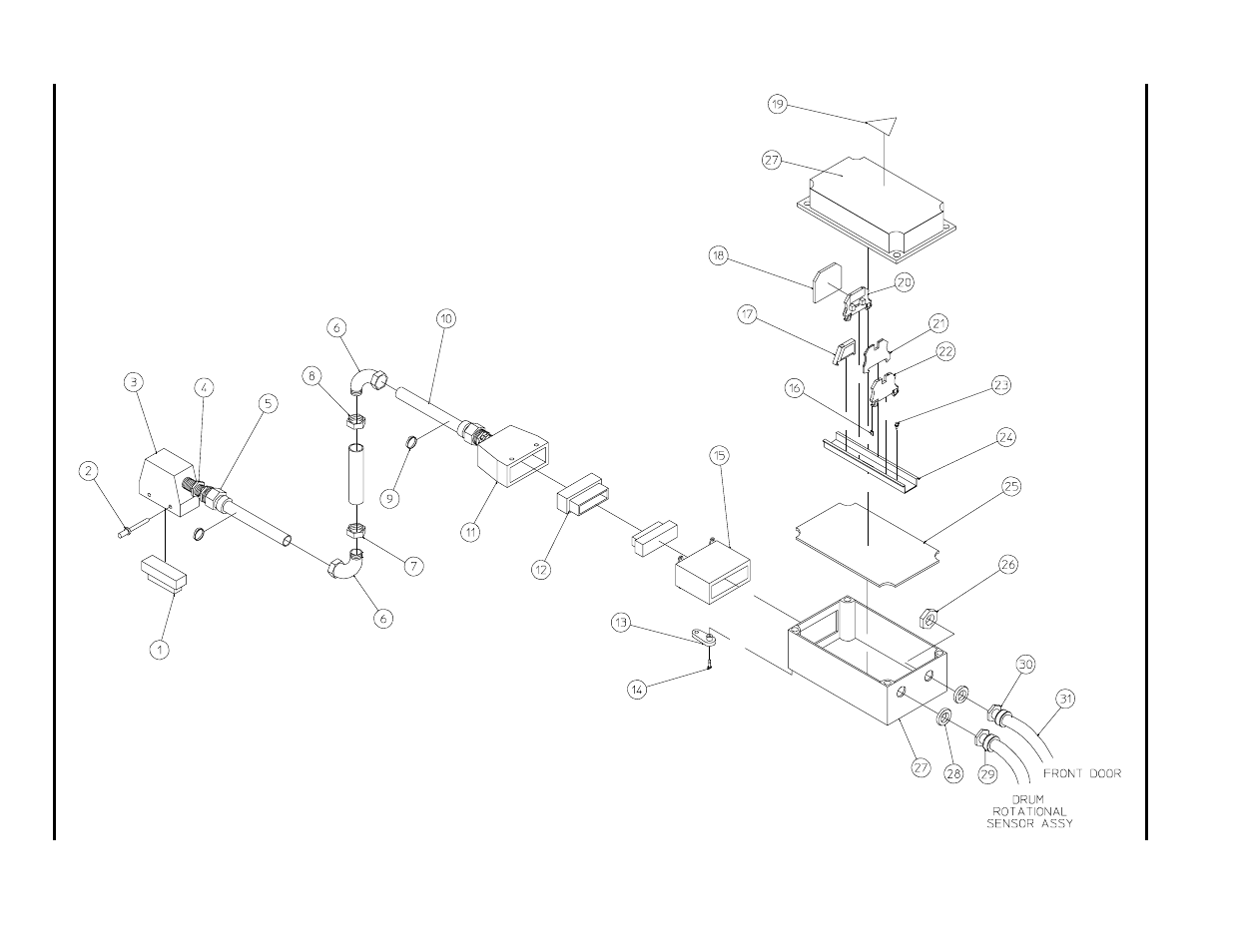 Basket (tumbler) junction box assembly, Basket (t umbler) junction box assembly | ADC AD-464 User Manual | Page 56 / 118