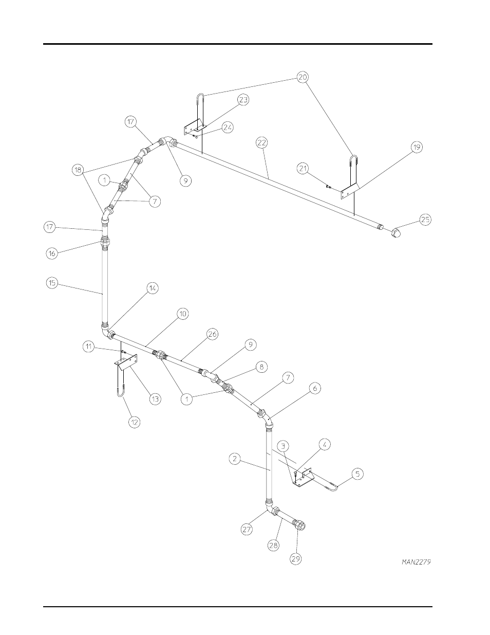Upper sprinkler assembly | ADC AD-464 User Manual | Page 58 / 118