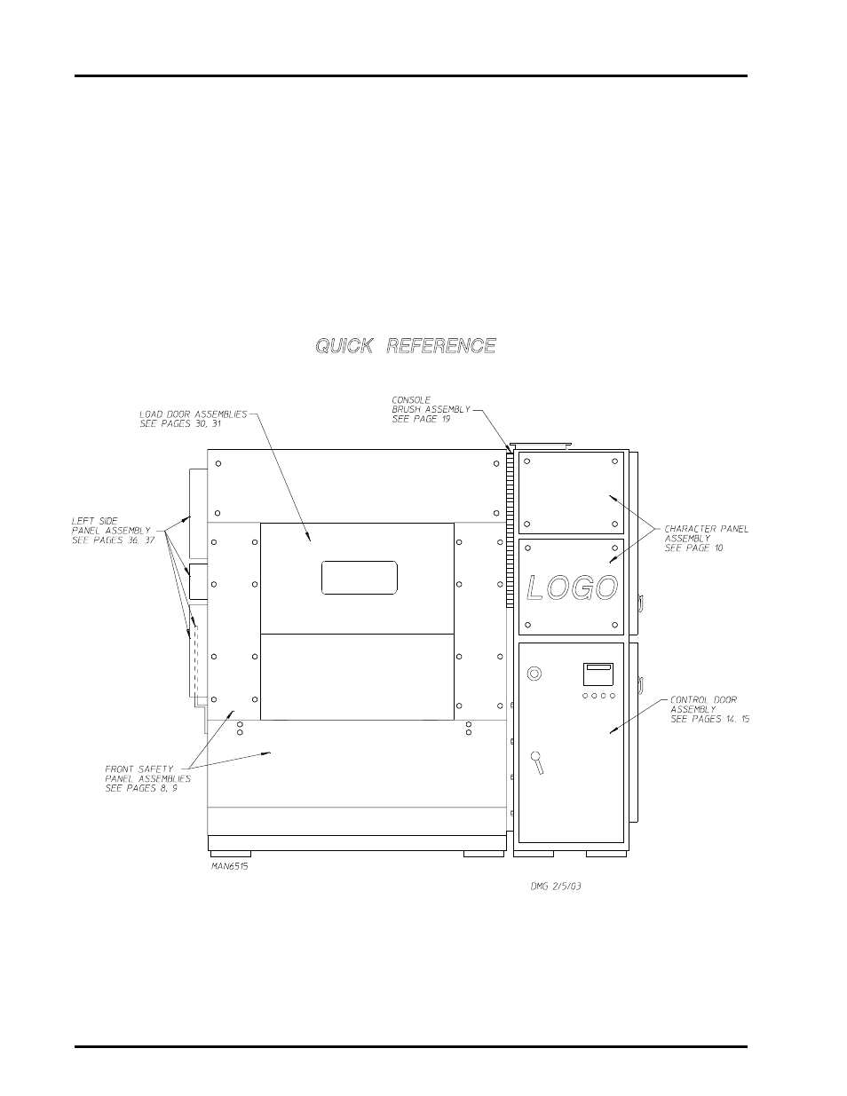 Quick reference, Front view, Ad-464 | ADC AD-464 User Manual | Page 6 / 118