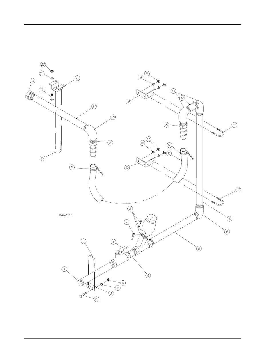 Lower sprinkler assembly , 5 | ADC AD-464 User Manual | Page 60 / 118