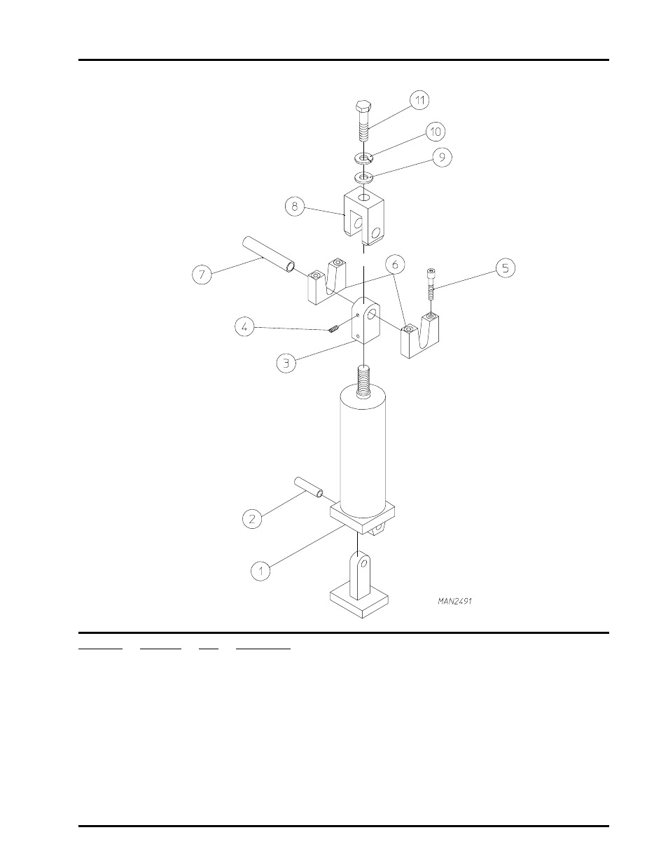 Piston post assembly, For one-way tilt models only | ADC AD-464 User Manual | Page 65 / 118