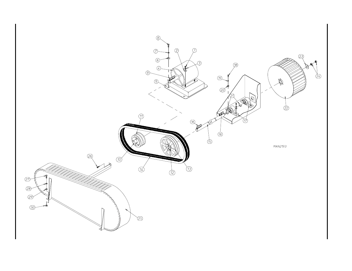 Main blower assembly | ADC AD-464 User Manual | Page 66 / 118