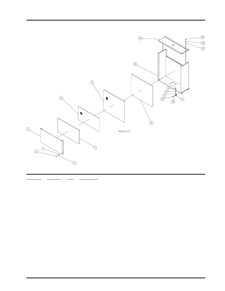 Burner box housing assembly, For gas models only | ADC AD-464 User Manual | Page 75 / 118
