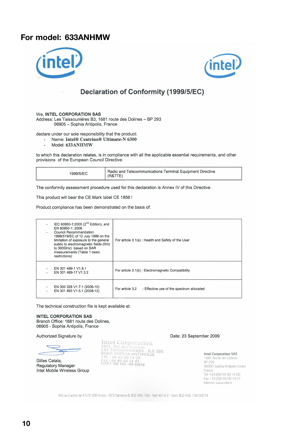 For model: 633anhmw | Lenovo ThinkCentre M70z User Manual | Page 10 / 12