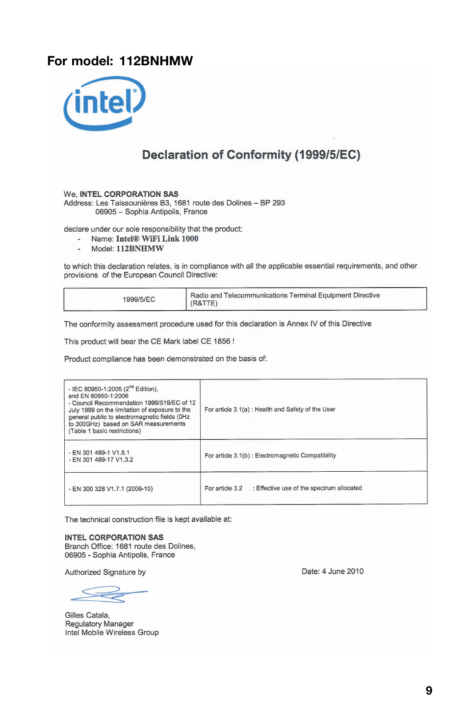 For model: 112bnhmw | Lenovo ThinkCentre M70z User Manual | Page 9 / 12