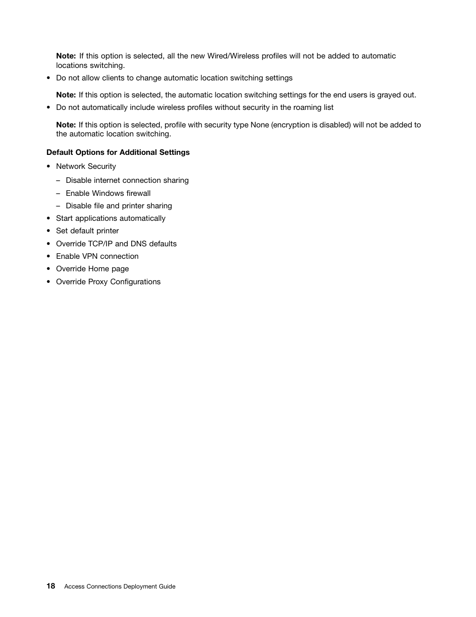 Lenovo ThinkVantage Access Connections User Manual | Page 22 / 42