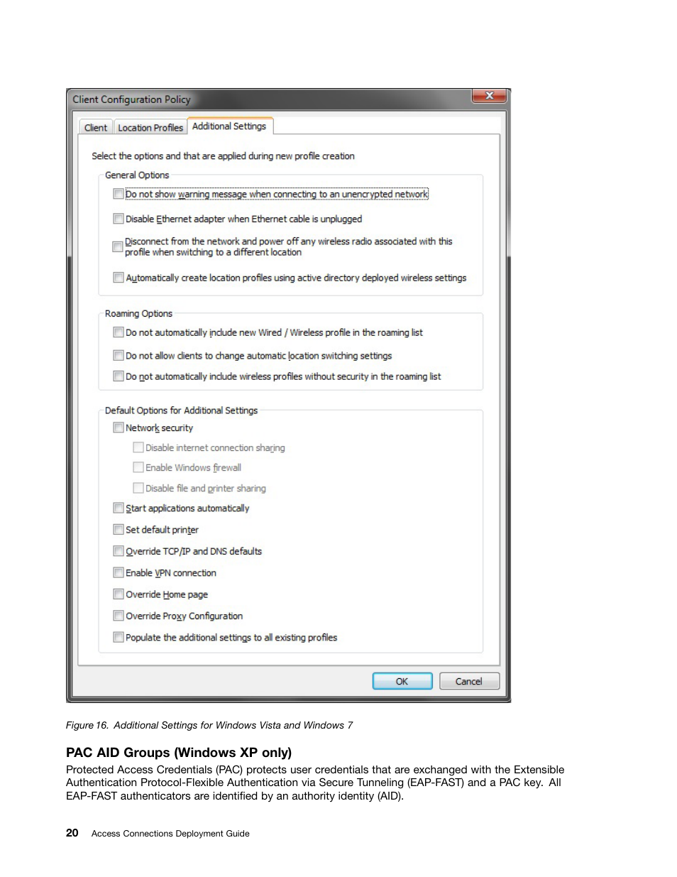Lenovo ThinkVantage Access Connections User Manual | Page 24 / 42