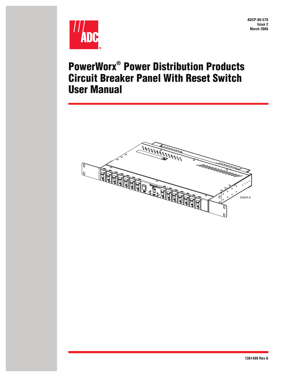 ADC PowerWorx Circuit Breaker Panel With Reset Switch User Manual | 40 pages