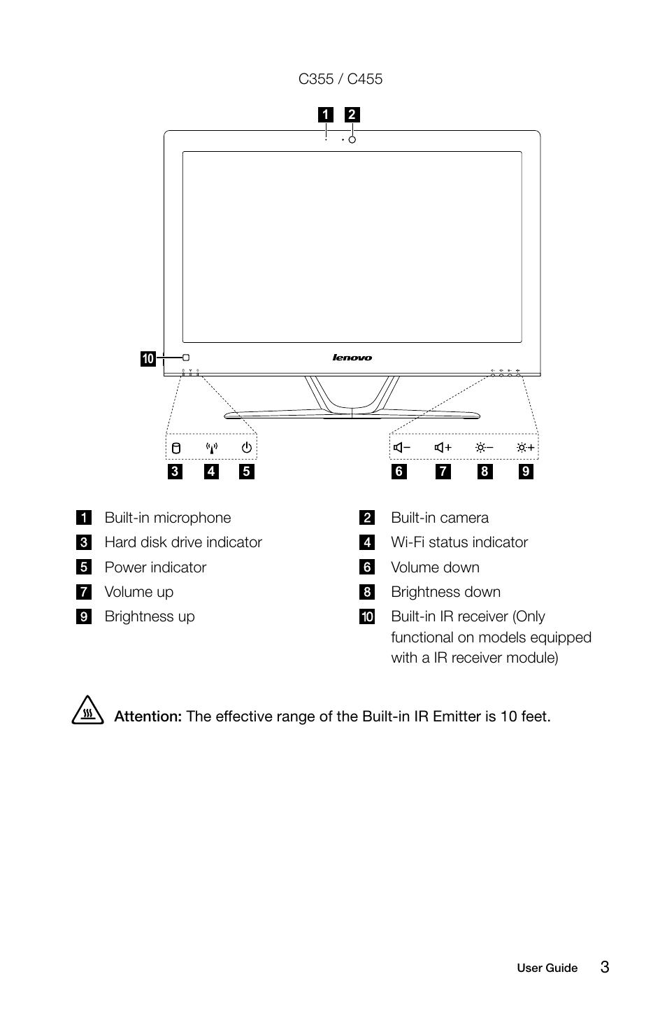 Lenovo C355 All-in-One User Manual | Page 8 / 53