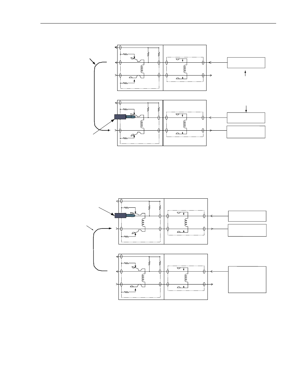 Figure 21. bypass failed video transport system, Figure 22. intrusive insertion of test signal | ADC PWR-AVIS User Manual | Page 23 / 33