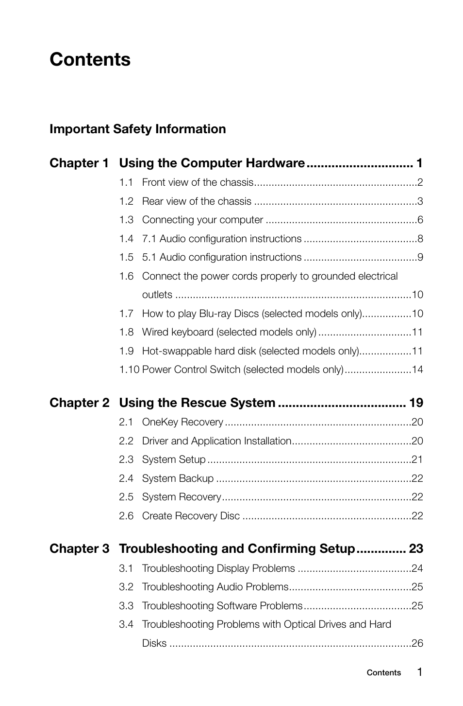 Lenovo IdeaCentre K430 User Manual | Page 4 / 57