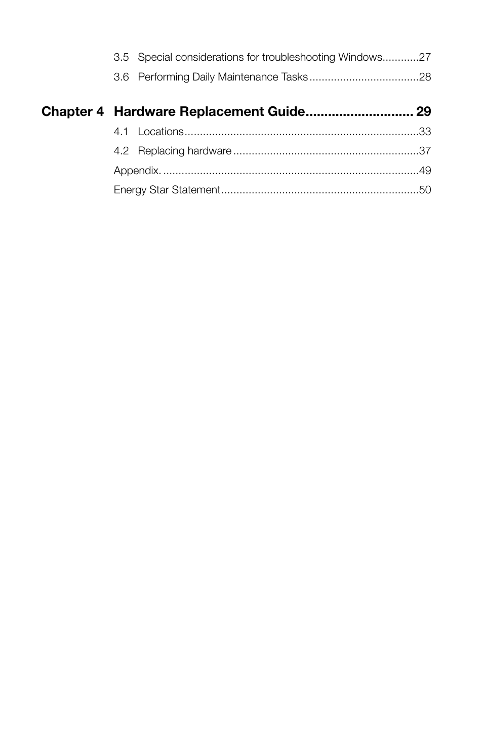 Chapter 4 hardware replacement guide | Lenovo IdeaCentre K430 User Manual | Page 5 / 57
