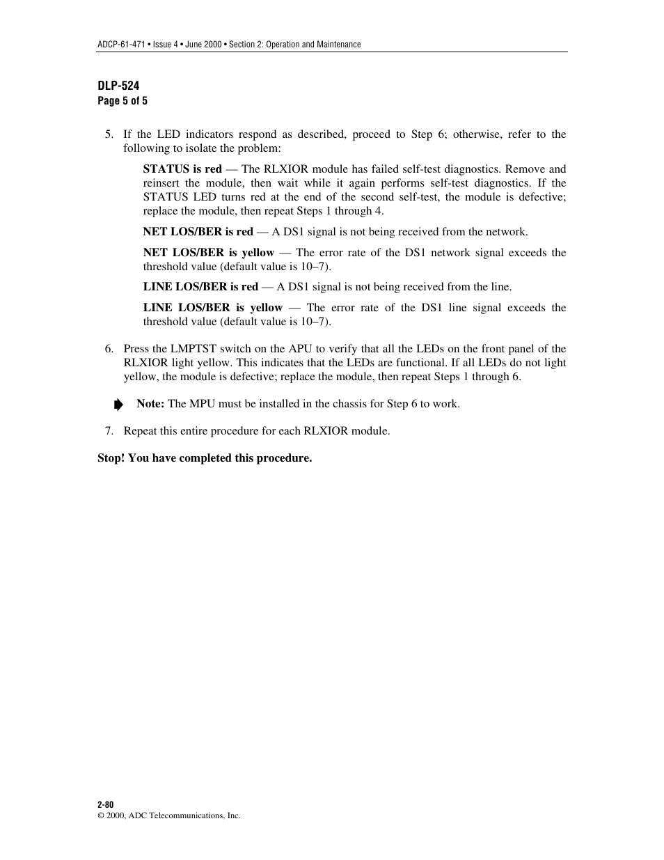 ADC Soneplex Broadband System User Manual | Page 103 / 342