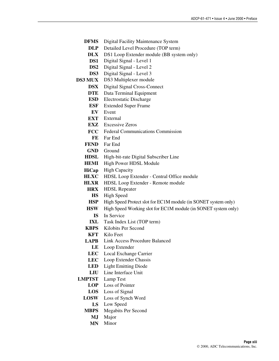 ADC Soneplex Broadband System User Manual | Page 13 / 342