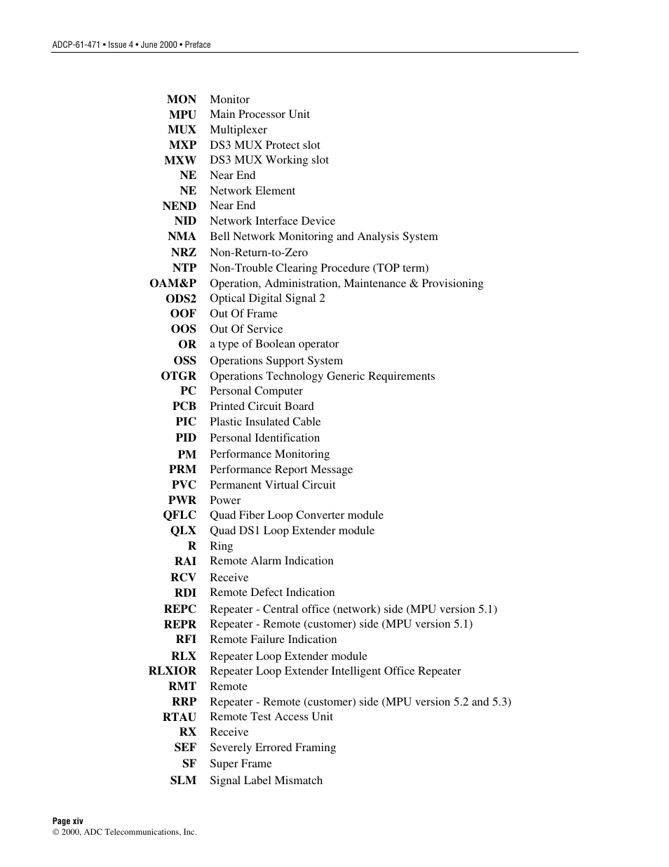 ADC Soneplex Broadband System User Manual | Page 14 / 342