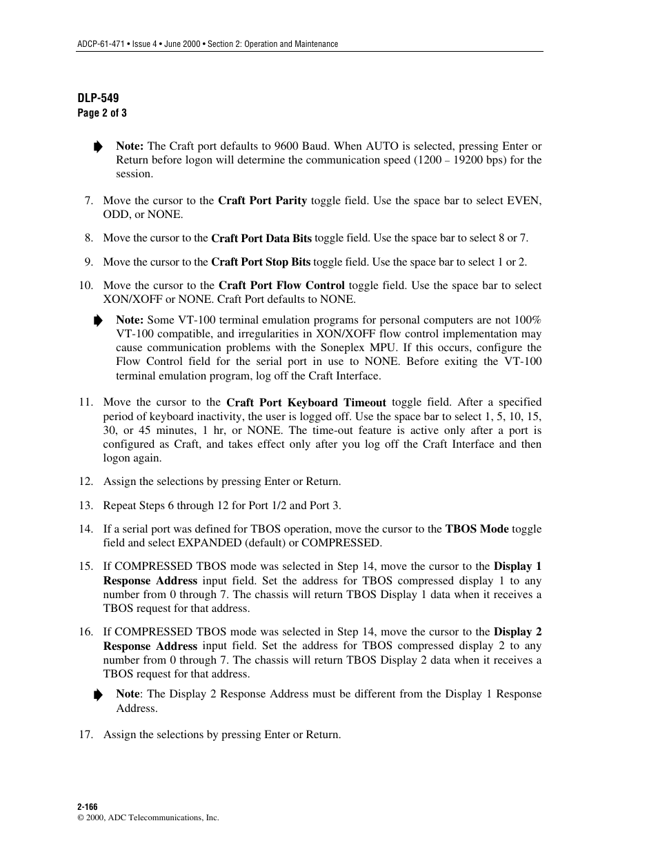 ADC Soneplex Broadband System User Manual | Page 189 / 342