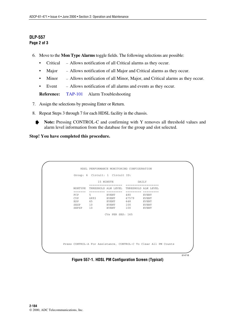 Figure 557-1 | ADC Soneplex Broadband System User Manual | Page 207 / 342