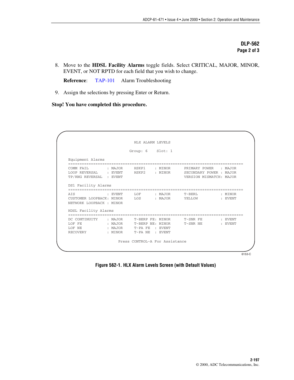 Figure 562-1 | ADC Soneplex Broadband System User Manual | Page 220 / 342