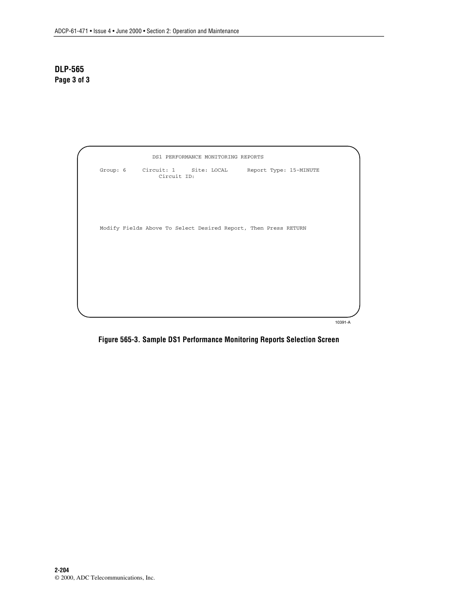 Figure 565-3, Dlp-565 | ADC Soneplex Broadband System User Manual | Page 227 / 342