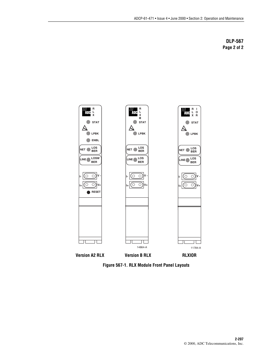 Dlp-567, Page 2 of 2 | ADC Soneplex Broadband System User Manual | Page 230 / 342
