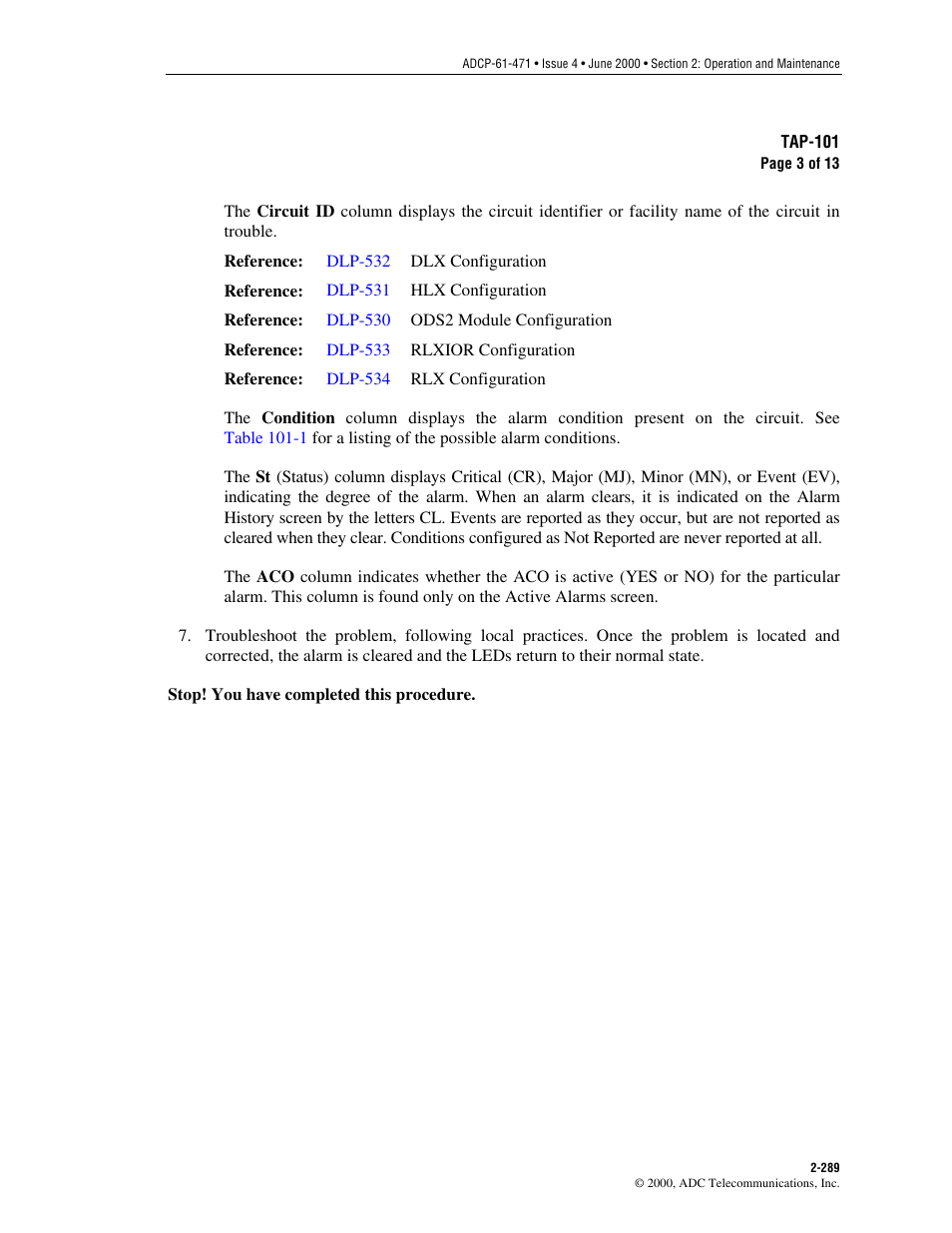 ADC Soneplex Broadband System User Manual | Page 312 / 342