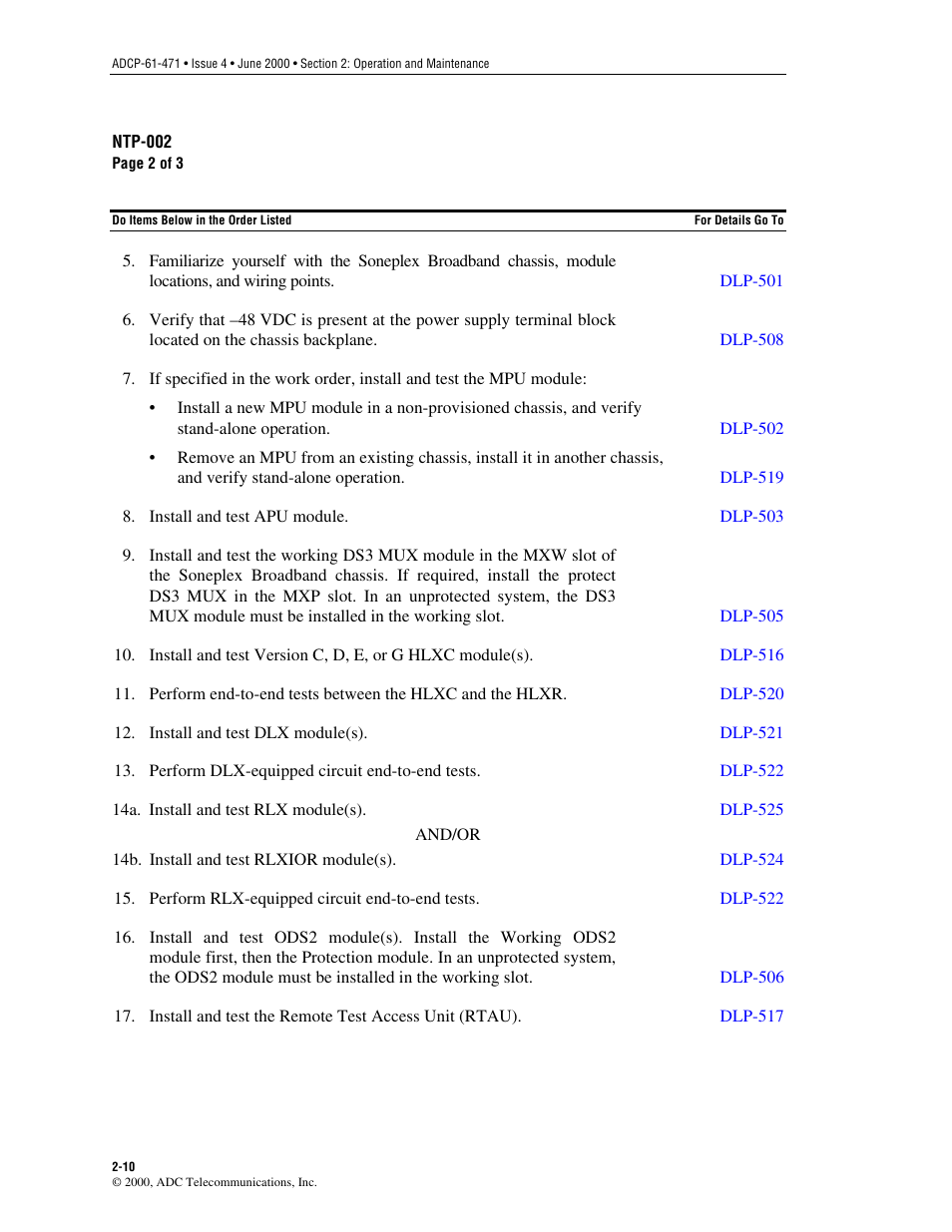 ADC Soneplex Broadband System User Manual | Page 33 / 342