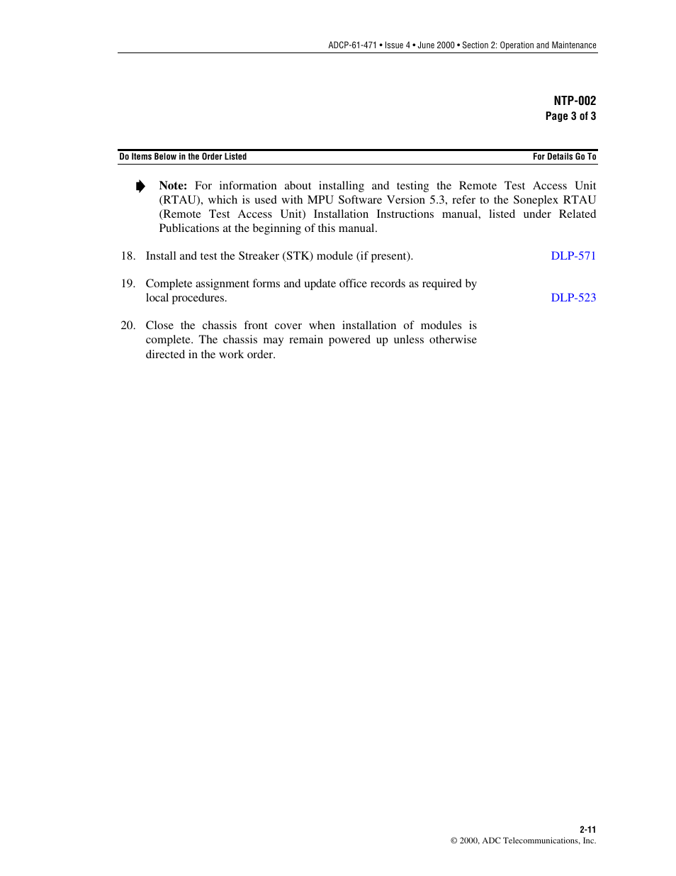 ADC Soneplex Broadband System User Manual | Page 34 / 342