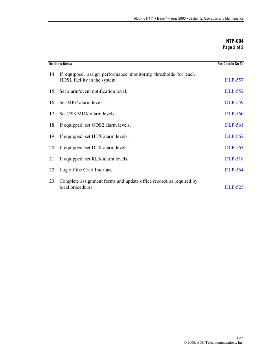 ADC Soneplex Broadband System User Manual | Page 38 / 342