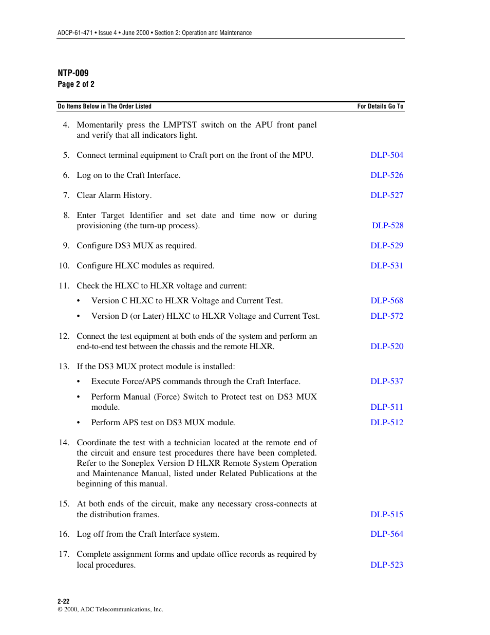 ADC Soneplex Broadband System User Manual | Page 45 / 342