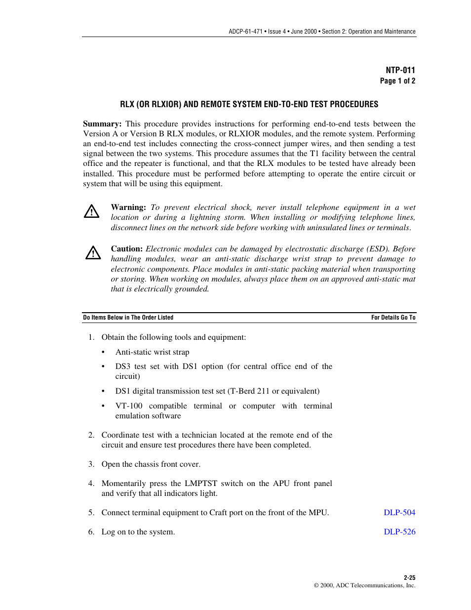 ADC Soneplex Broadband System User Manual | Page 48 / 342