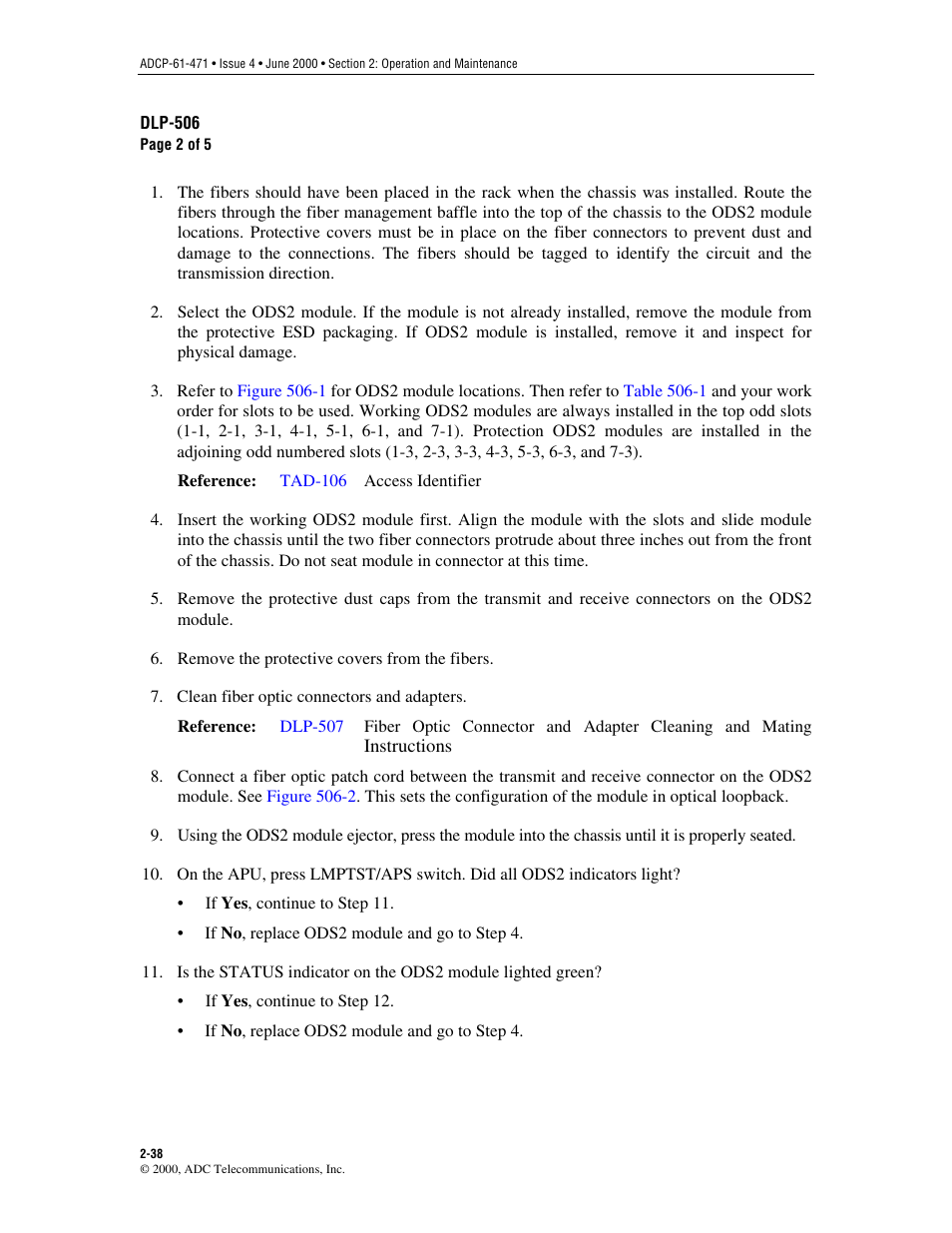 ADC Soneplex Broadband System User Manual | Page 61 / 342