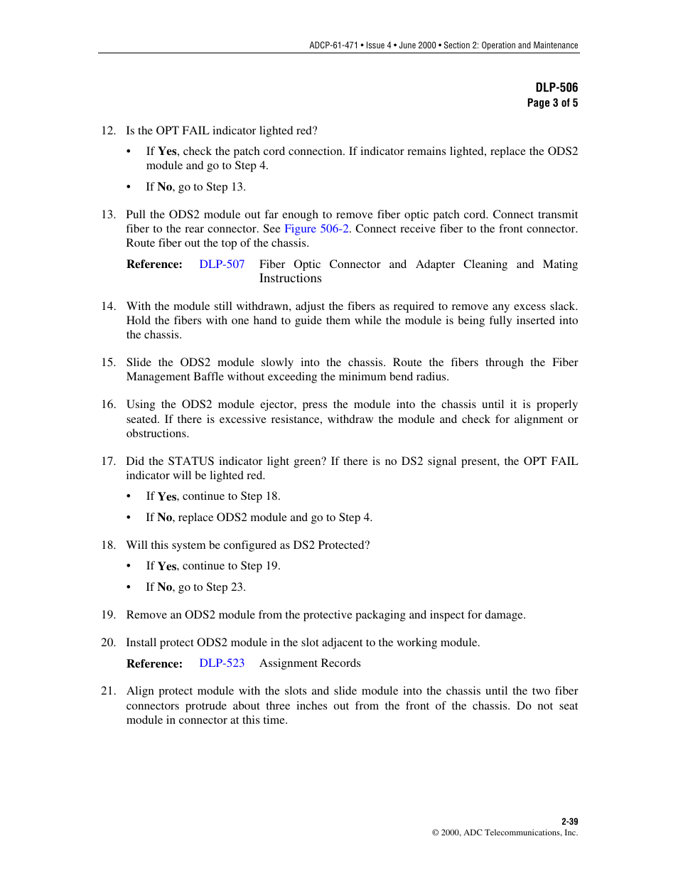 ADC Soneplex Broadband System User Manual | Page 62 / 342