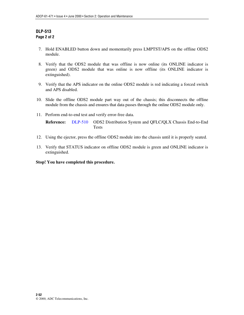 ADC Soneplex Broadband System User Manual | Page 75 / 342