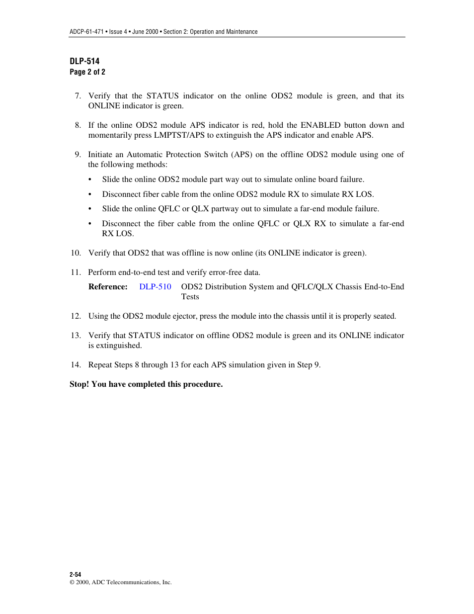 ADC Soneplex Broadband System User Manual | Page 77 / 342