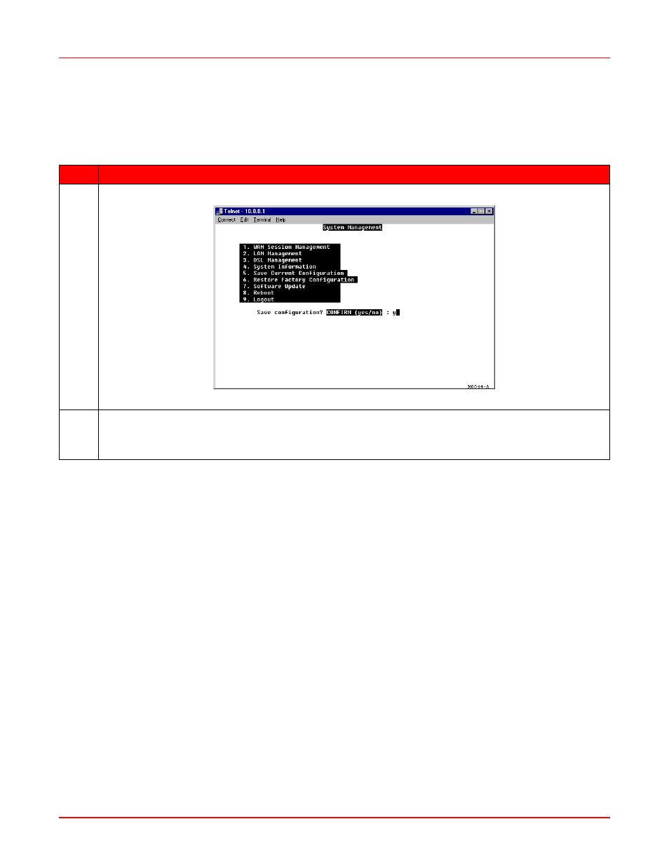 Saving the current configuration, A-28, Saving the current | ADC MM701G2 User Manual | Page 116 / 134