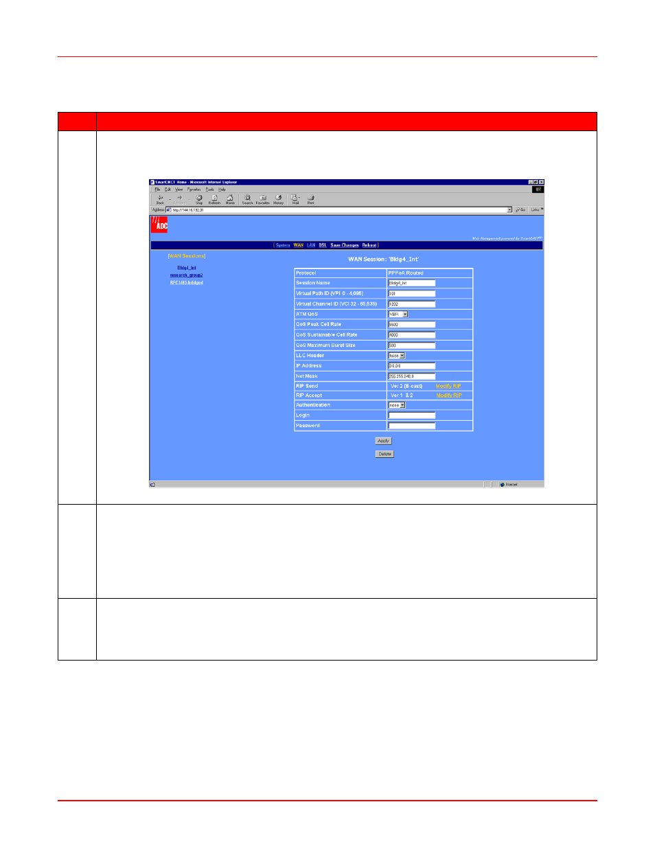 Figure 4-7. wan sessions (ppp) | ADC MM701G2 User Manual | Page 42 / 134