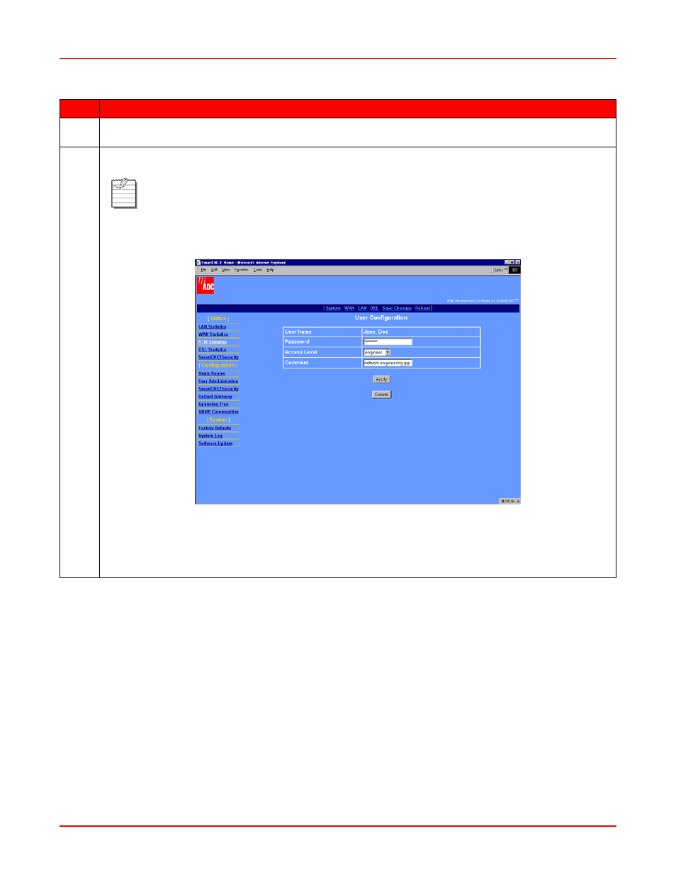 Figure 5-3. user configuration | ADC MM701G2 User Manual | Page 45 / 134