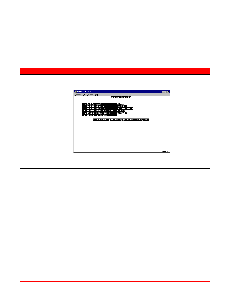 Set up the lan, Figure a-6. lan configuration, Go to | ADC MM701G2 User Manual | Page 94 / 134