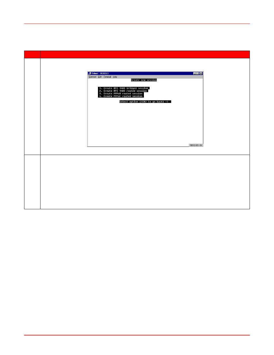 Add a new session, Figure a-8. create new session | ADC MM701G2 User Manual | Page 97 / 134